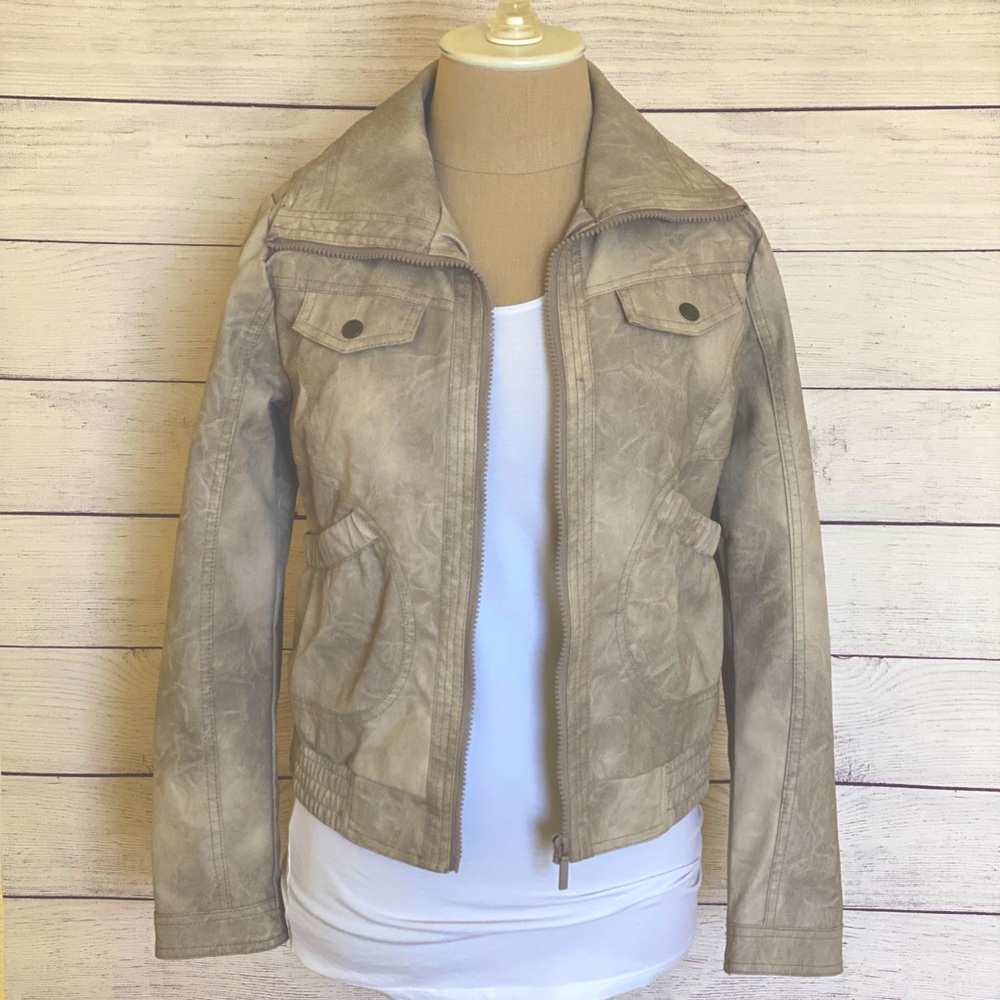 Collection B girls sz 14/16 vegan leather jacket